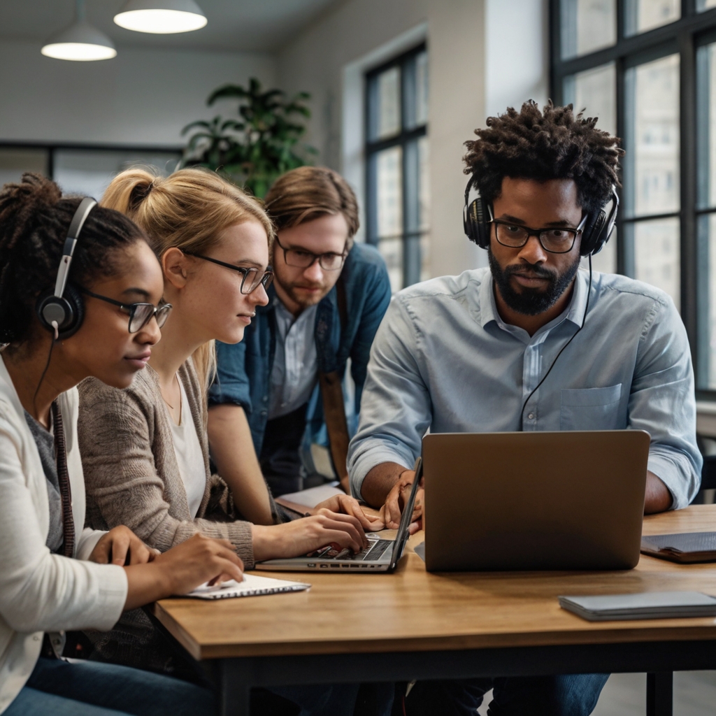 customer support specialists, academic experts, and quality control gurus providing essay writing help for students